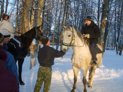 Зимний лагерь "Единения": были организованы прогулки на лыжах, катание на санках, коньках, на лошадях