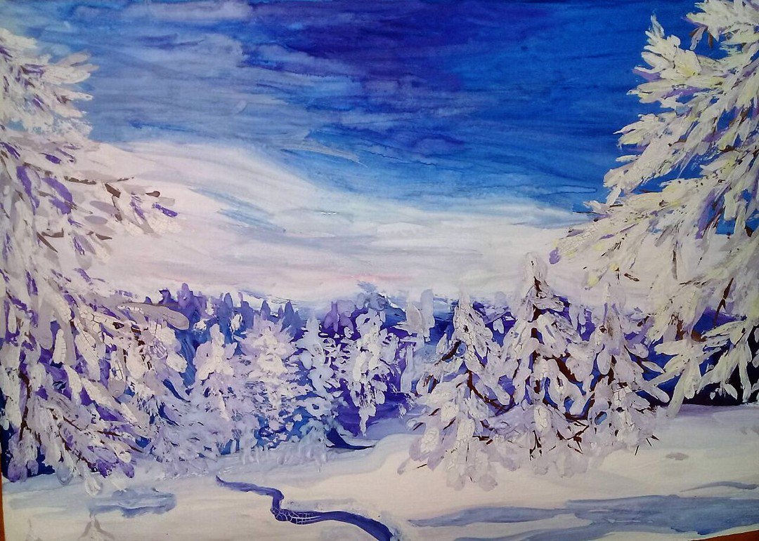 Как рисовать зиму. Зима гуашью. Зимний пейзаж красками. Зимний пейзаж рисунок. Пейзаж гуашью зима.